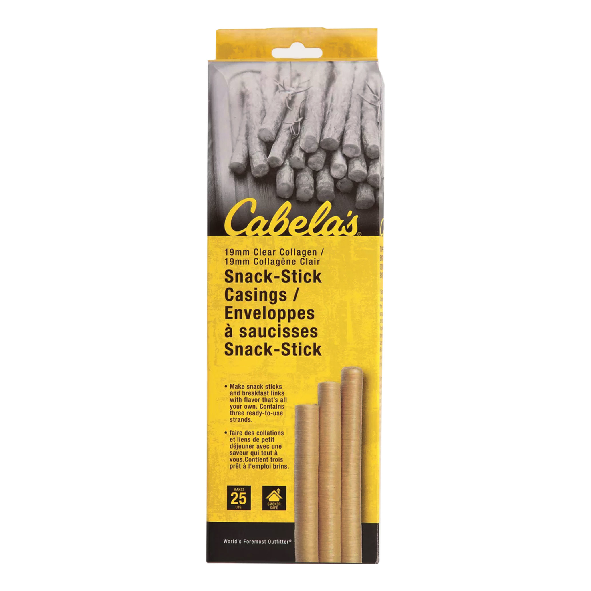 Cabela's Fresh Collagen Casings - 19mm Snack-Stick Casings - 25 lbs ...